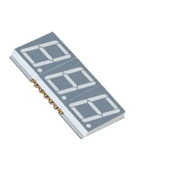 0,39 colio trijų skaitmenų 7 segmento SMD LED ekranas